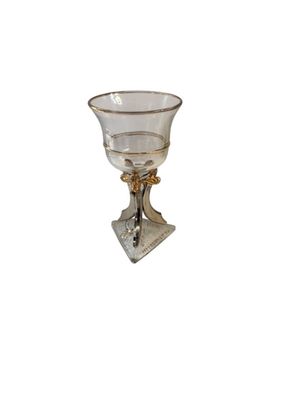 Shriners's 1900 Sword Handle Glass Cup-Pittsburgh PA Washington DC
